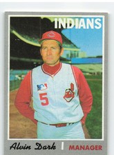 1970 Topps #524 Alvin Dark - Cleveland Indians NR-MINT