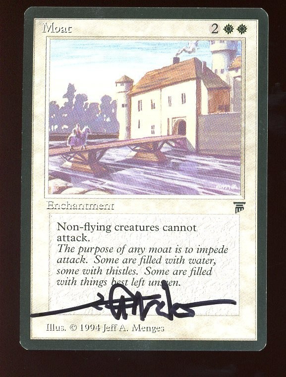 Moat ~ Legends Artist Proof ~ MTG/Magic ~ NEAR MINT+ Condition