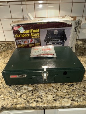 Coleman 424 Dual Fuel Compact Stove 2 Burner Camping Camp Stove | eBay