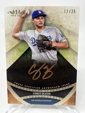 2017 Topps Tier One Copper On Card Autograph Corey Seager #'d /25