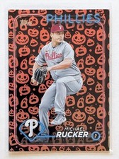2024 Topps Update Michael Rucker Jack O' Lantern Foil Parallel #US140 Phillies
