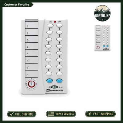 HR12A Ergonomic Wireless Remote Control - Manage Up to 16 Devices Effortlessly