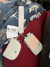 Lululemon Dual Pouch Wristlet In Iridescent  Bone New With Tags