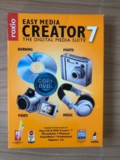 Roxio Easy Media Creator 7 The Digital Media Suite Content  Program CDs W/ Key