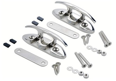 BEST - Thorn Boat Folding Cleat,Flip Up 4-1/2 Dock Cleats Marine Stainless Steel