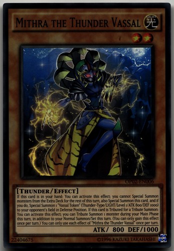 Mithra the Thunder Vassal OP02-EN006 YuGiOh OTS Tournament Pack 2 card