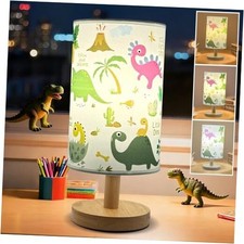 Lamp, Kids Table Lamps for Boy Bedroom 3 Color Reading Bedside Dinosaur