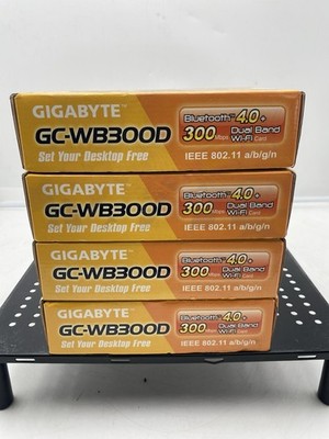 Lot of 4 Gigabyte GC-WB300D Dualband PCI-Express x1 WLAN WIFI Adapter Card