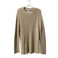 San Francisco Knitworks Ribbed Sweater Dress | Cozy Neutral | Size L