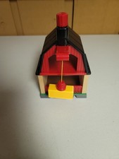 Brio World Wooden Railway Barn with Crane from Farm Set Good Condition w cargo