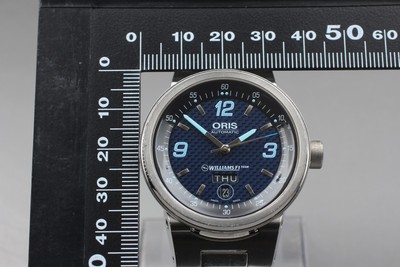 Exc+5] ORIS Williams F1 Team 7560 Day/Date Navy Blue Automatic