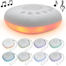 Veilleuse Bébé Musicale Lumineuse Bruit Blanc 20 Sons Minuterie 8 Couleurs
