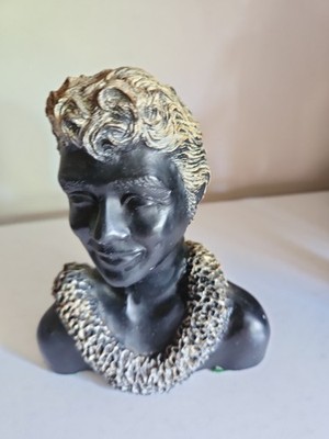 Vintage Tiki Bust - Lopaka by Frank Schirman - Made with Coral 1971 5'' T Nice