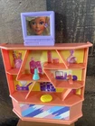Vintage 1990 Barbie Beauty Center Playset #7397 Mattel Arco Pink Vanity + 3 Accs