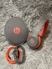 Beats Solo2 Wireless Headphones Active Collection Grey/Red - Excellent Condition