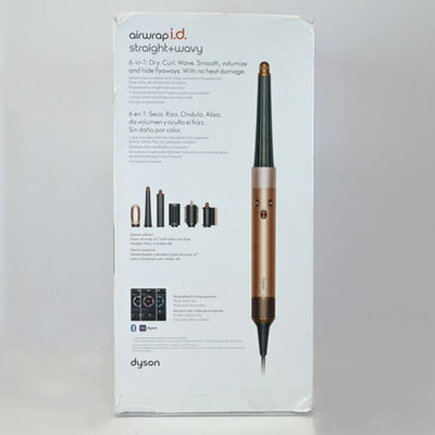 Dyson RW1-XE-TKA0870A ブラウン Dyson Airwrap i.d. Straight Wavy Amber Silk 6-in-1 Hair Styler Set
