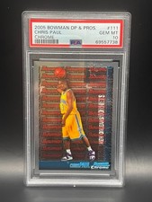 2005 Chris Paul Bowman Chrome Draft Picks Prospects #111 PSA 10 Rookie RC