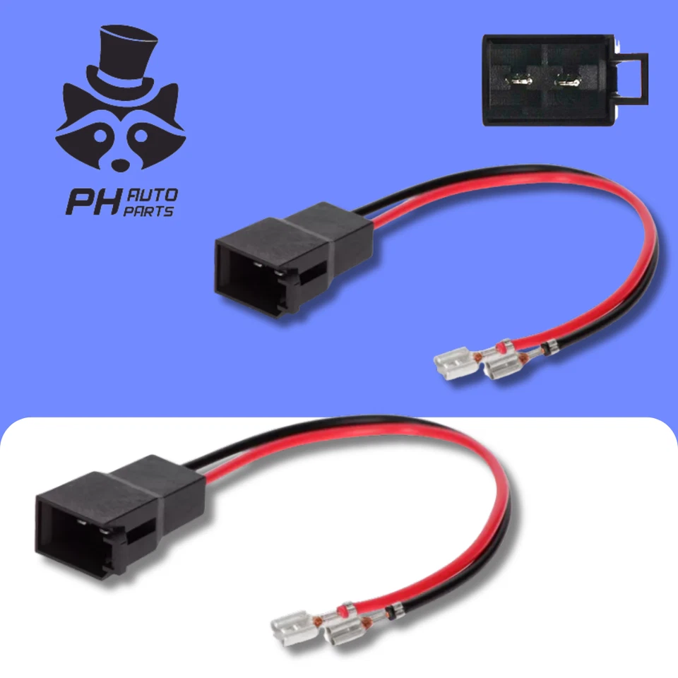 4CARMEDIA Porsche 911 (996) und Boxster (986) 1996-2004 Lautsprecher Adapter Kabel Leitungen Paar