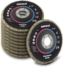 Flap Grinding Sanding Discs 10pack Aluminum Oxide 115mm 4.5 60 Grit 2.04 per disc