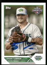 2023 Topps Pro Debut LOGAN TANNER Signed Card autograph auto REDS MISSISSIPPI ST