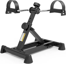 Mini Exercise Bike, under Desk Bike Pedal Exerciser Portable Foot Cycle Arm & Le