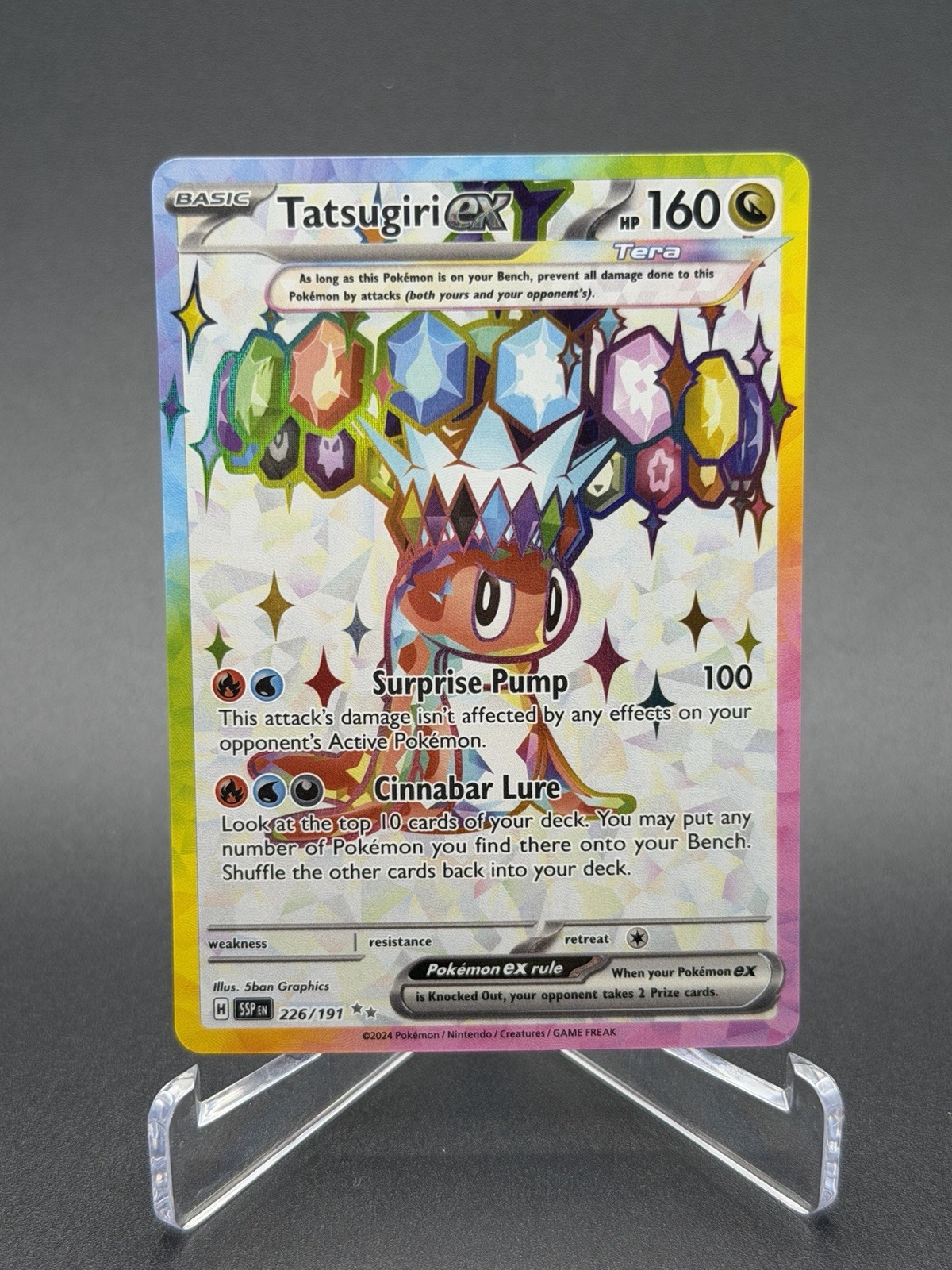 Tatsugiri EX 226/191 Surging Sparks Ultra Rare Full Art Pokemon TCG Card NM
