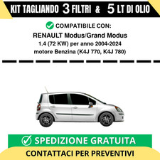 Tagliando per RENAULT Modus/Grand Modus 1.4 72 kw Benzina 2004-2024 - 5 Lt di...