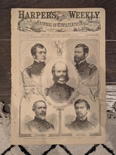 Harper’s Weekly – December 13, 1862 – Burnside & Commanders • Fredericksburg 