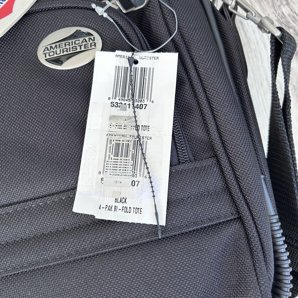 American Tourister Travel Bag Carry On Luggage Messenger Bag Black New Crossbody - Image 4 of 4