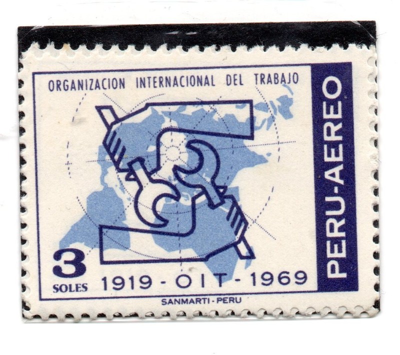 Peru 1970, international labor organization (OIT), 50 anniversary, accept offers