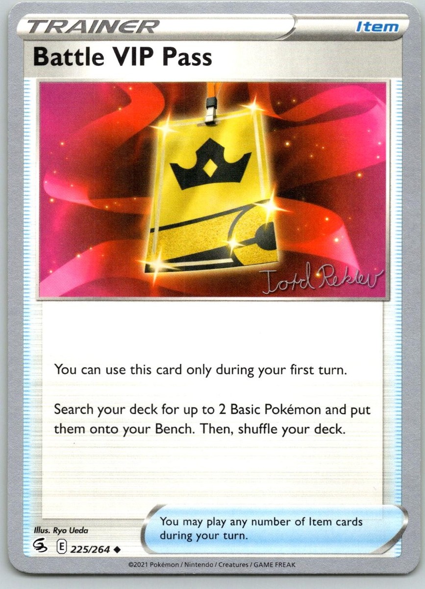 2023 BATTLE VIP PASS 225/264 UC FUSION STRIKE POKEMON LP UEDA | eBay