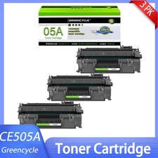 3 Pack Black CE505A 05A Laser Toner for HP LaserJet P2035 P2035n P2055dn P2055x