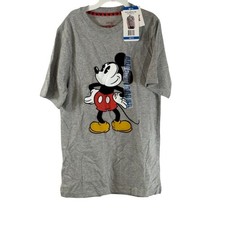 Disney Boy's Mickey Mouse Short Sleeve Tee, Gray, L 10/12 , NWT