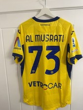 AL-MUSRATI HELLAS VERONA FC Match Issued Signed shirt with COA