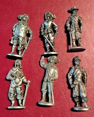 Musketiere Eisen 40 mm  Metallfiguren kompletter Satz  