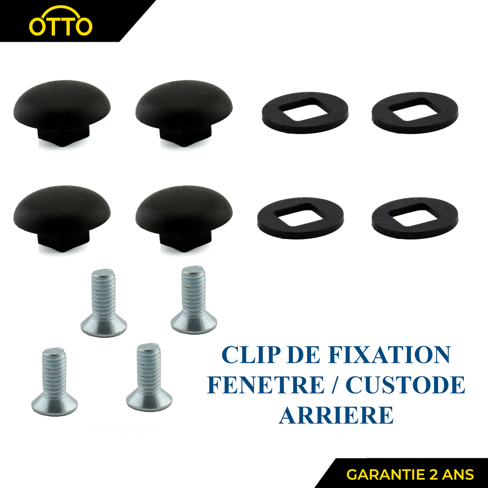 Fixation custode 857312 pour restaurer l'étanchéité des vitres 107 et C1