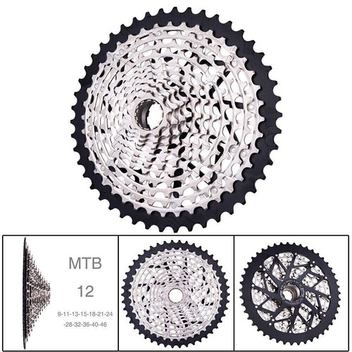 ZTTO Cassette MTB XD 12Speed 9T-46T Freewheel Ultralight Durable Sprocket Silver