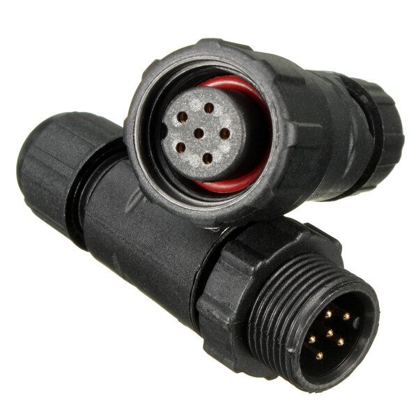 2/3/4/5/6/7/8 Pin IP67 Outdoor Waterproof Electrical Cable Wire Connector Plug E - Foto 5