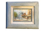 Caroline C. Burnett Signed Original Oil Painting Framed Paris Street Scene