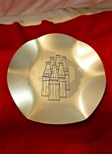 Original Coca Cola Advertising Aluminum Ashtrays Drink Coca-Cola