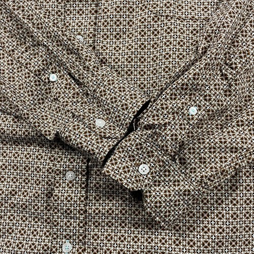 Cinch Shirt Men XXL Brown Button Down Geometric Print Long Sleeve Western Cowboy - Picture 7 of 13