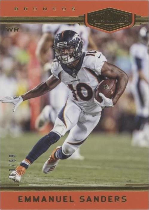 2018 Panini Plates & Patches Emmanuel Sanders #58 - 1 of 2