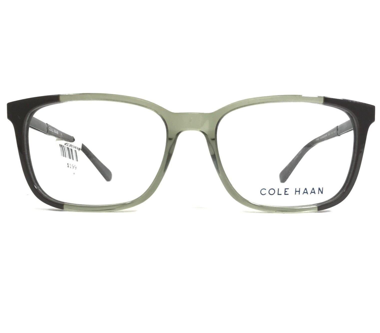 Cole Haan CH4044 308 Olive Crystal Square Plastic Eyeglasses Frame 54-17-140 27790₽