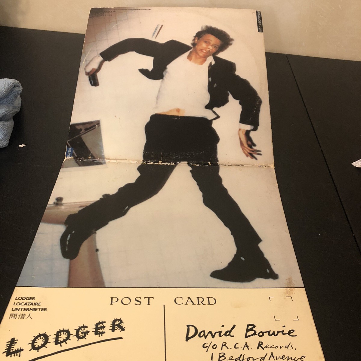 David Bowie - Post Card, Lodger Vinyl LP with lyric sheet | eBay