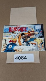 Renegade - Nintendo NES- Manual Only **NO GAME!