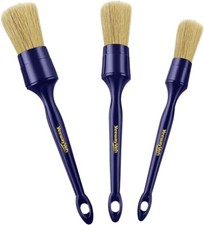 Car Detailing Brush Set Ultra Soft Boars Hair Detailing Brushes for Leather Seat
