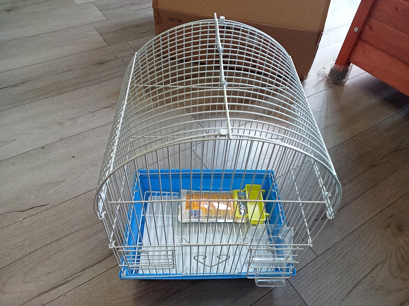 Gabbia Per Uccelli Nuova Cm 22x17x36 Completa