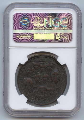Panama 1739 Admiral Vernon Medal (#1405) Porto Bello. Adams-PBvb-1-A. NGC VF - Picture 3 of 4