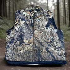 Vintage Remington Puffer Vest Mens Size XXL Down Hunting Breakup Camo
