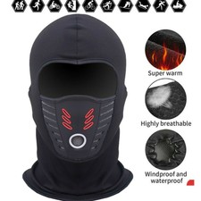 Men's Winter Balaclava Fleece Neck Warmer Skiing Full Face Mask Hood Head Scarf